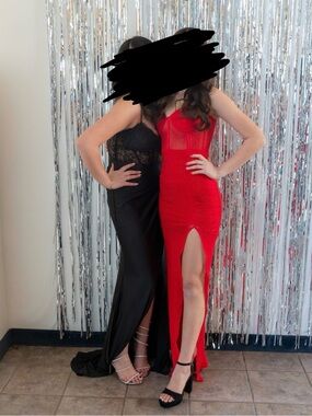 myra formal high slit dress Windsor Mayra Formal Satin Slit Long Dress at Vancouver Mall in Vancouver, WA